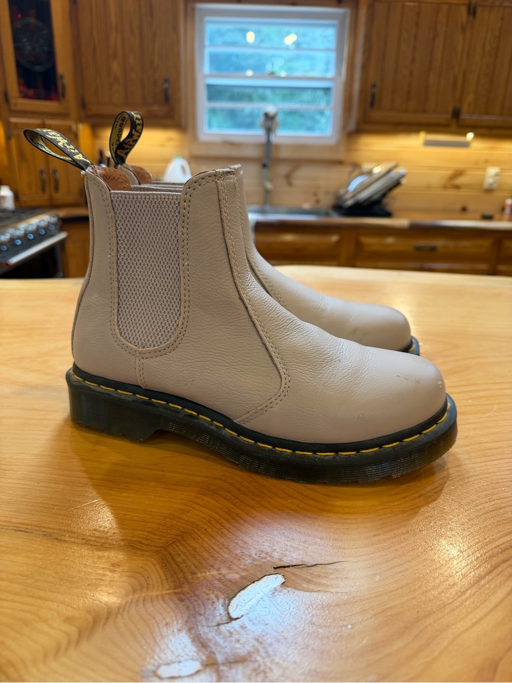 Dr. Martens Light Tan Chelsea Boots